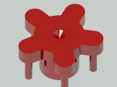 5x108 Wheel balancing jig 3D print model