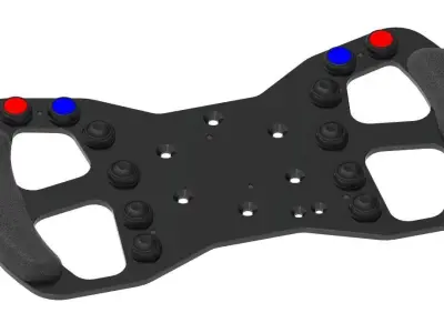 FORMULAR B1 BASE -STEERING WHEEL FOR SIM RACING 3D model