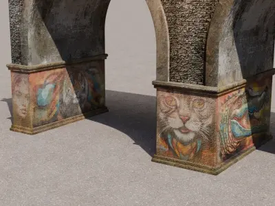 Bridge Low-poly 3D model