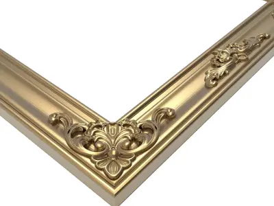 carved frame 3D model 19