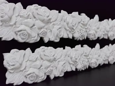 Roses Decorative Seamless Molding 3D print model