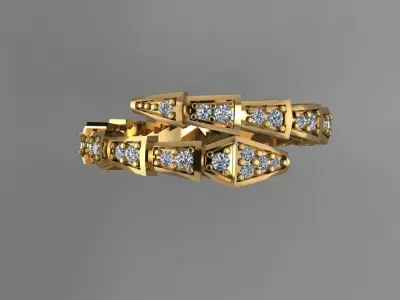 Ring Bulgari 3D print model