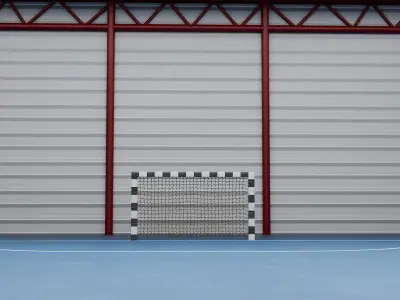 Realistic Futsal Court 3D Model True to Life Dimensions 3D model Low-poly 3D model