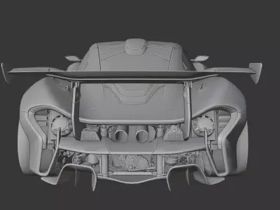 McLaren P1 GTR  3D print model