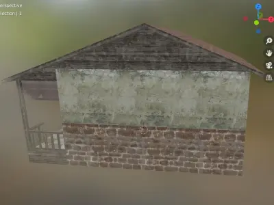 house building 1 Low-poly 3D model