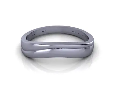 Diamond Jewelry Ring 3D print model 34