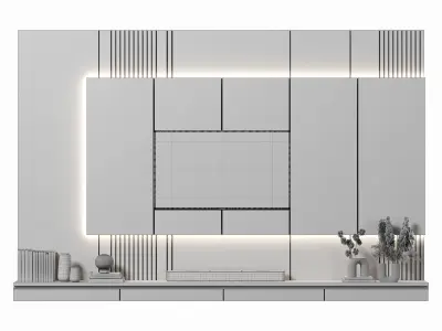 159 tvwall 159 3D model