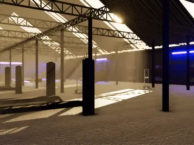 AAA Racing Garage Asset Pack 3D model