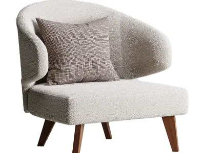 Aston Gray Chair 3D model