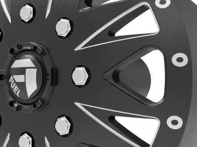 fuel off road FRONT THROTTLE wheel 3d print model 3D print model