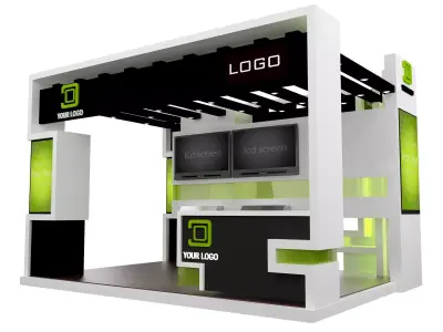 Booth Exhibition Stand a441a 3D model