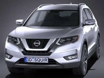 Nissan X-trail 2017 3D model