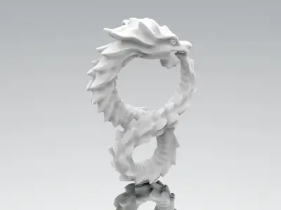 Dragon pendant 3D print model