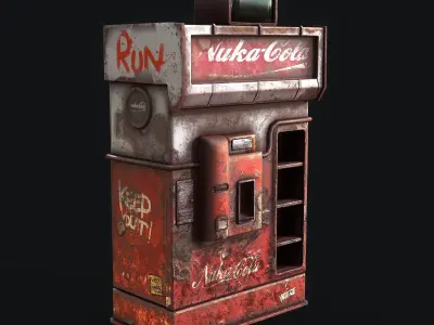 Vending Machine - Nuka Cola  Low-poly 3D model