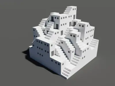 Staircase Maze 3D model