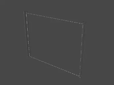 Free Low Poly Chained Fence - Only 17 Faces Free low-poly 3D model