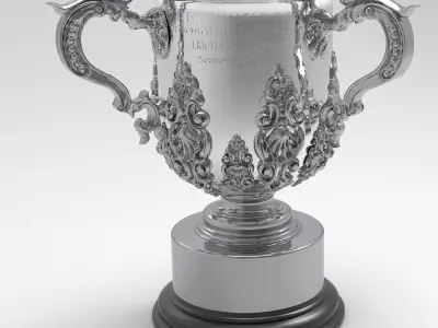 League Cup Trophy 3D model