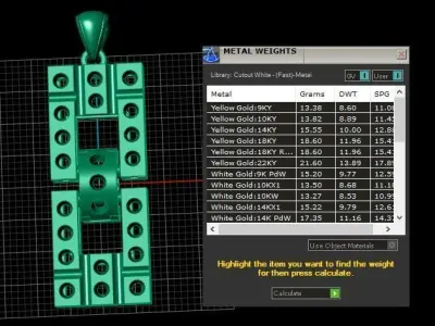 Fashion Simple Luxury Pendant 3d Printable Model 3D print model