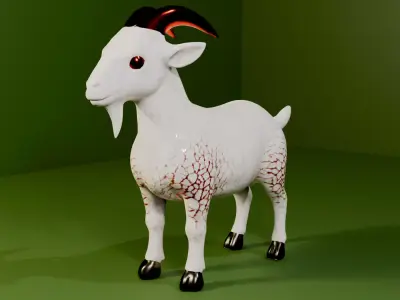Chinese Zodiac - Goat Figure 3D model