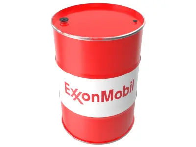 Exxonmobil oil barrel 3D model