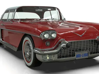 1957 Cadillac Eldorado Brougham  Low-poly 3D model
