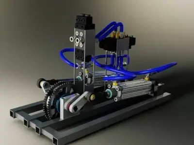 Pneumatics engine 2 0 Free 3D model