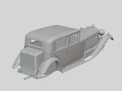 Bentley 8 Liter Limousine 1932 Printable Body - ANY Scale 3D print model