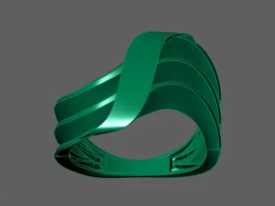 Plain Ring Women Ready STL 3DM Models Womens Rings 3D models 3D print model 33