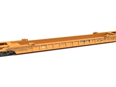 Double Stack Railcar 3D model