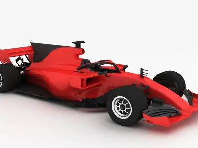 Formula 1 Season 2022 F1 Race Car red 3D model