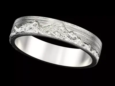 Everest Ring 3D print model