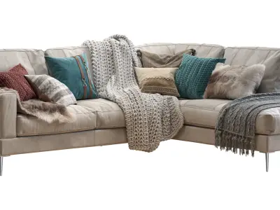 Capri sectional sofa 3D model