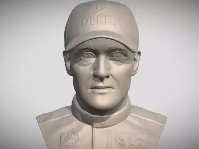 Michael Schumacher bust 3D print model