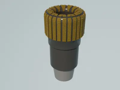 Right Core Bit Low-poly 3D model