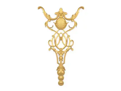 Classic decor ornament 123 3D model
