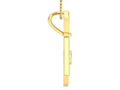 Solitaire Women Pendant 3dm STL OBJ FBX Renders Details 3D print model 28