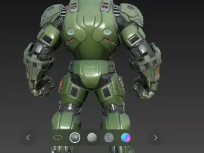 Sci Fi Armored Hulk  Iron Monster Mech  3D Model High Poly Low-poly 3D model