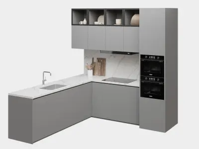 Kitchen Cabinet Set 3D model