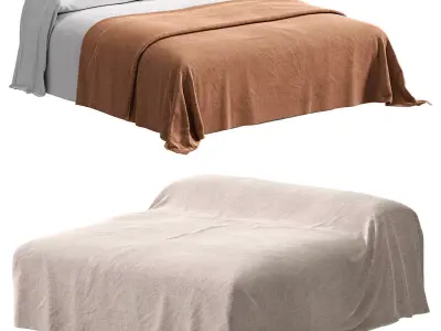 Bed Zara Home 3D model
