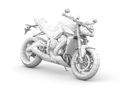 2024 Triumph Street Triple 765 RS Low-poly 3D model