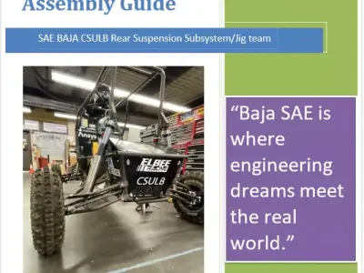 Rear Suspension  Control Arms and Assembly Guide Fro SAE BAJA 3D print model