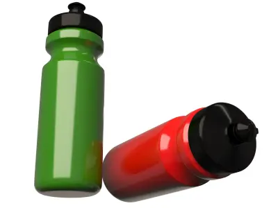 Sport Water Bottle Low-poly 3D model