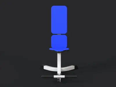 Gym Weight Bench 3D model