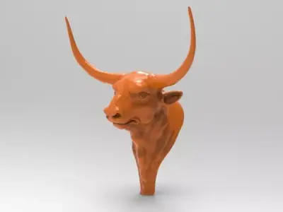 Bull head 3D model