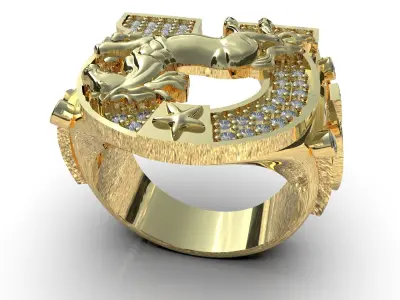 Horse Ring 3D print model