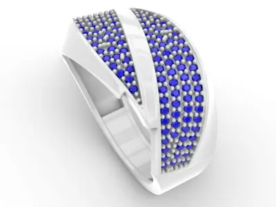 Jewelry Diamond Ring Model RG37 Free 3D print model