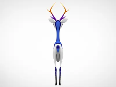 Fremmed Antelope Low-poly 3D model