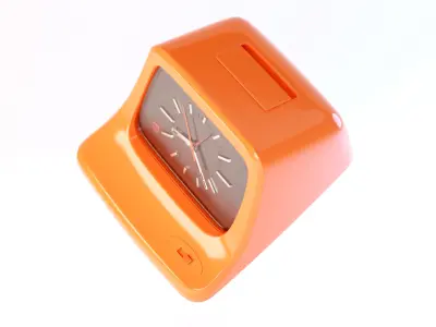 National TE-54 Alarm Clock 3D model