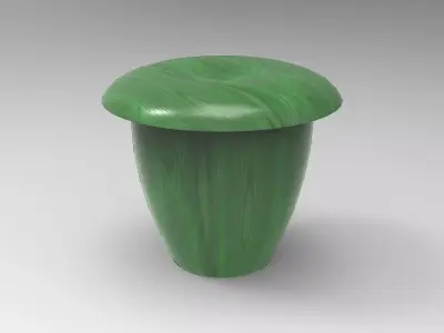 Acorn Stool Low-poly 3D model