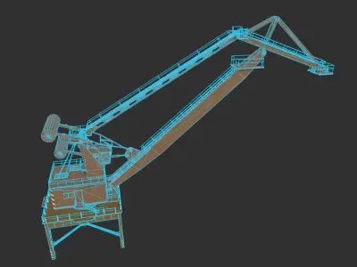 Port Crane 3D model